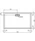 Ideal Standard Ultraflat New rectangular shower tray