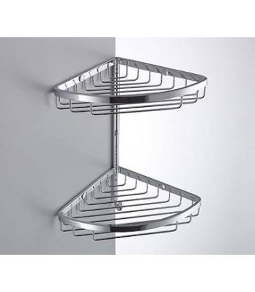 Shower-bathtub grid mixer colombo items holder with hook chrome.