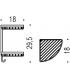 Griglia vasca/doccia colombo porta oggetti con gancio cromo. art.B9602
