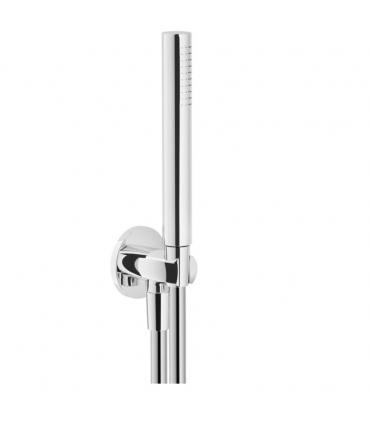 Duplex avec prise d'eau, support et flexible, chrome Nobili AD146/32