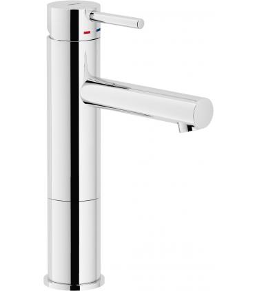 Mixer  for washbasin  high H 230 Nobili series  LIVE with drain   push