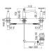 Batteria lavabo Nobili serie CARLOS PRIMERO a 3 fori