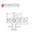 Built in part Shower mixer Fantini Fontane Bianche, Icona
