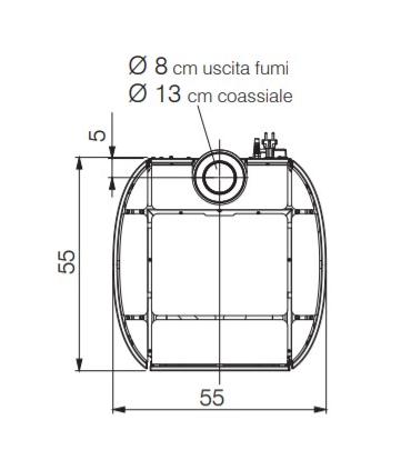 Stufa stagna Edilkamin Rada Air tight C