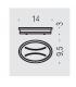 Porte-savon a' poser Colombo land collection B28420CR-VAN chrome