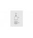 Porte-savon a' poser Colombo time collection W42810-VAN transparent