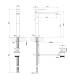 GESSI high mixer for washbasin collection Rettangle chrome