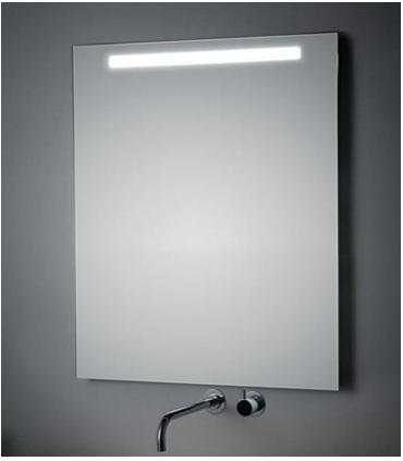 Miroir LED Koh-I-Noor avec éclairage supérieur hauteur 80 cm