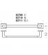 Portasalviette lineare, Colombo Basic Q