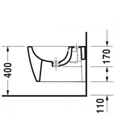 Bidet compatto Duravit series  Me by Starck