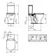 IDEAL STANDARD cistern close-coupled with mechanism collection Tesi New