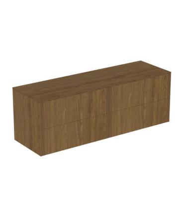 4-drawer veneered cabinet and Ideal Standard Conca top