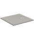 Ideal Standard ultra-flat stone effect shower tray Ultra Flat S series, art.K8215FR in Solid Surface white finish, size 90x90 cm