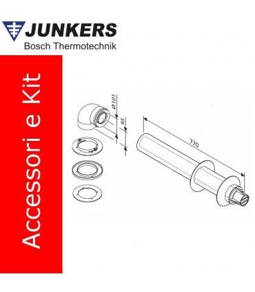Kit aspirazione/scarico orizzontale, diametro 60/100 Junkers AZ362 art