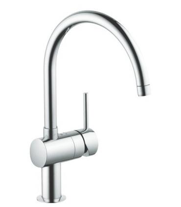 Mixer and round spout for sink Grohe collection Minta
