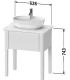 Floor base washbasin , Duravit collection  Luv 1 drawer