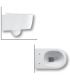 Wall-hung rimless toilet PURE RIM with hidden fixings Fusion Alchemy series