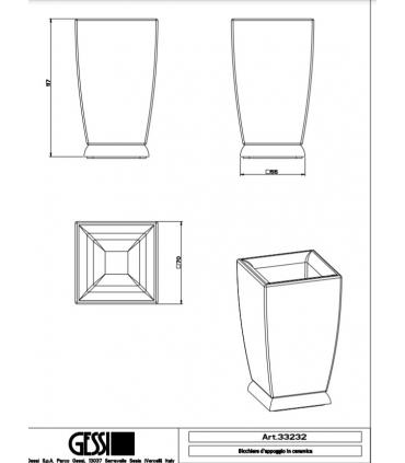 Bicchiere porta spazzolini Gessi Mimi 33232