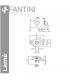 External part shower-bathtub mixer Fantini Lame'