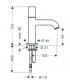 Traditional tap single hole for washbasin Hansgrohe axor starck