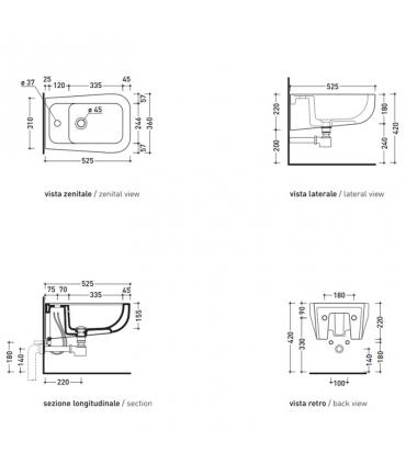 Bidet suspendu Flaminia Como