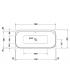 Baignoire balnéo autoportante Duravit Happy D2 plus