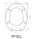 Toilet seat with normal closure Pozzi Ginori Aura