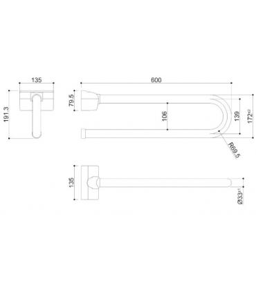 Safety handle foldable Tubocolor Ponte Giulio