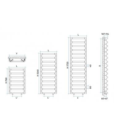 Radiatore Irsap Step_B cromato