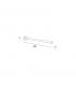 Portasalviette a sbalzo collezione Forum Inda art.A0415