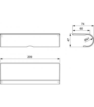 Etagère Ideal Standard pour objets Ceratherm 50 A7215