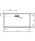 Ideal Standard Ultraflat New rectangular shower tray