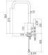 Miscelatore lavello cucina Nobili serie FLAG bocca squadrata