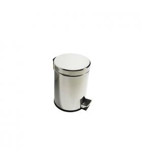 Bathroom dustbin with cover with pedal collection Hotellerie Inda, stainless steel