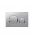Sigma20 New plate 2 buttons Geberit 115.882.KN.1 satin and chrome