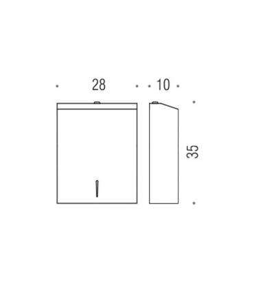 Distributeur mouchoirs Colombo contract collection B9960NCR