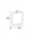 Portasalviette ad anello Inda 22x23 cm collezione One art.A2416A