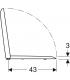 Sedile rallentato Geberit serie Icon Square