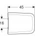 Sedile rallentato Geberit serie Icon Square
