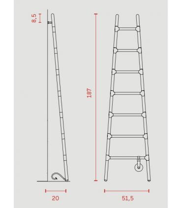 Scaldasalviette elettrico Tubes serie Scaletta