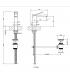 Miscelatore lavabo alto Gessi collezione Rettangolo K art. 53001