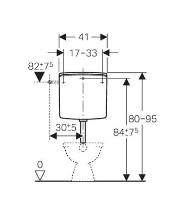 Reservoir wc externe Geberit Twico AP140