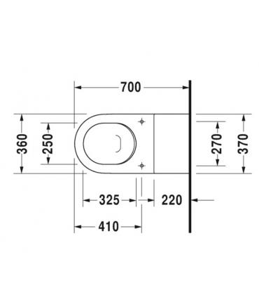 Wc suspended  VITAL Duravit Starck 3 white 220309