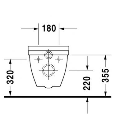 Vaso sospeso VITAL Duravit Starck 3 bianco 220309