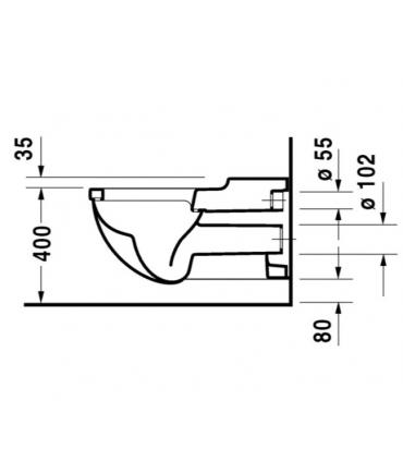 Wc suspended  VITAL Duravit Starck 3 white 220309