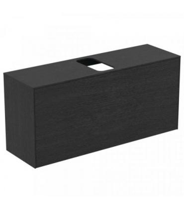 Slim veneered cabinet for Ideal Standard washbasin, Conca series