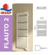 Irsap towel warmer Flauto 2 collection with side connections