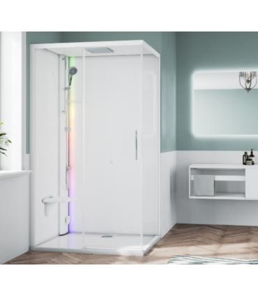 Multifunction shower enclosure Novellini Glax 1 2.0 2P Sauna basic left