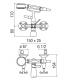 External mixer for bathtub Nobili Carlos Primero with hand shower