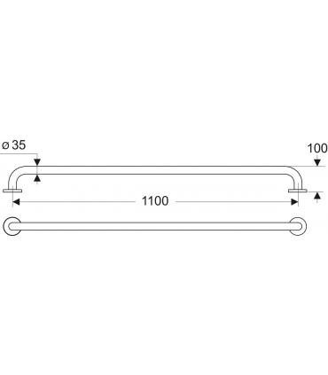 MAIA S6461AC POIGNEE CM.120 BLANC